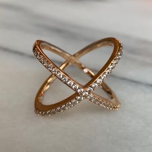 Baublebar Mason Criss Cross Ring Size 9 (GOLD)